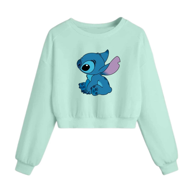 Moletom Cropped Agasalho Feminino Lilo Promoção
