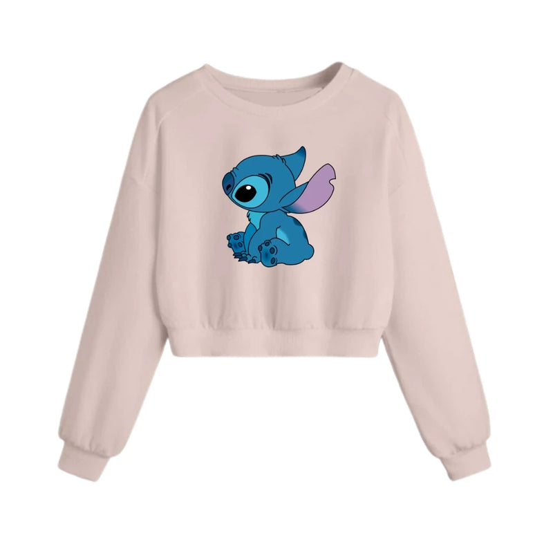 Moletom Cropped Agasalho Feminino Lilo Promoção