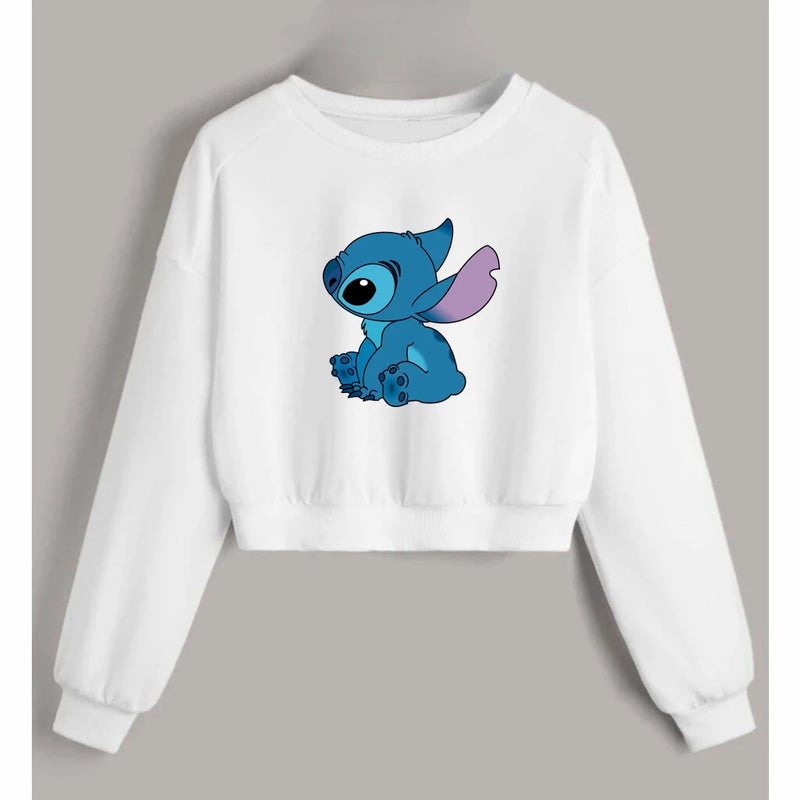 Moletom Cropped Agasalho Feminino Lilo Promoção